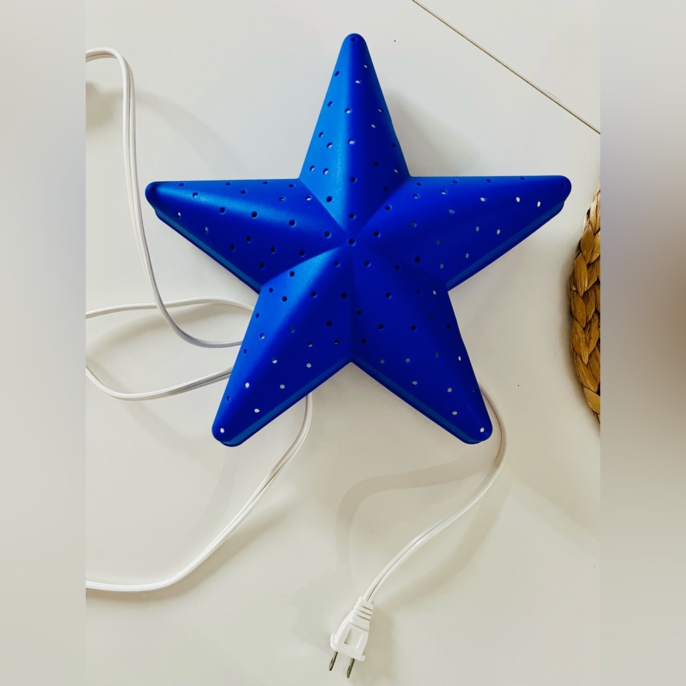 Vintage IKEA Smila Stjärna Blue Star Night Light